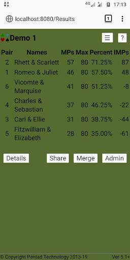 Bridge Scorer screenshot 6