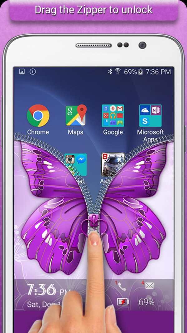 Butterfly Zipper Lock 4 تصوير الشاشة