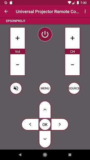 Universal Projector Remote Control screenshot 6