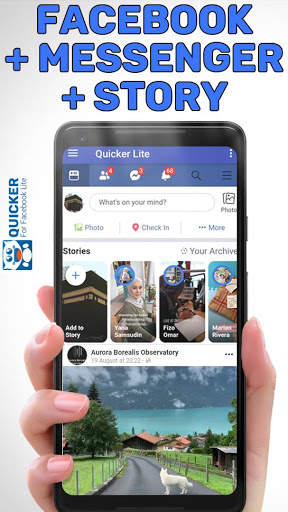 Quicker for Facebook Lite screenshot 1