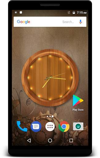 Wood Clock Live Wallpaper screenshot 2