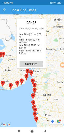 India Tide Times: Weather GPS & Map Integrated screenshot 3