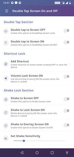 Double Tap Screen On and Off - Shake Screen On/Off screenshot 2