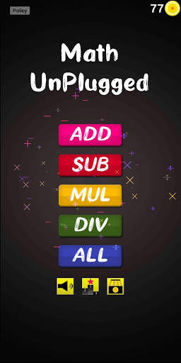 Math Games - Math Unplugged screenshot 1