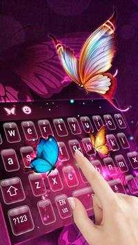 Glow butterfly keyboard स्क्रीनशॉट 3
