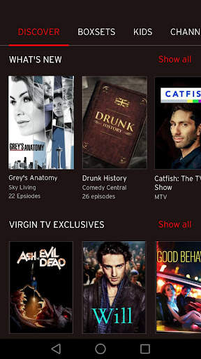 Virgin TV Go screenshot 1