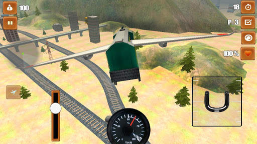 Flying Train Race Game Free screenshot 2