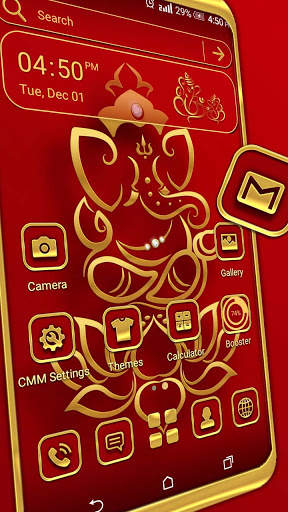Golden Ganesha Launcher Theme screenshot 1