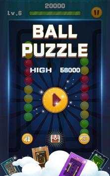 Ball Puzzle - Game Marmer & Bubble Shooter Gratis screenshot 1
