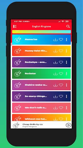English Ringtone - Latest English Songs Ringtone screenshot 4