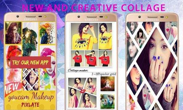 Youcam Makeup Perfect-Pixel,Effect,Collage screenshot 7