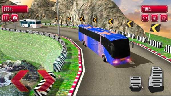 Tourist Bus Uphill Rush Hill Climb Racing Game 3D screenshot 2