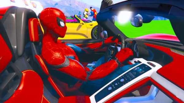Superhero Car Stunt Racing Supercity Color Cars screenshot 2