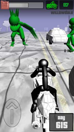 Stickman Zombie: Motorcycle Ra screenshot 5