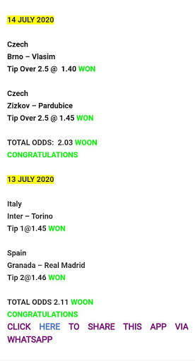 SOCCER PREDICTIONS screenshot 1