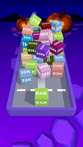 Chain Cube 2048: 3D Merge Game screenshot 1