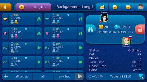 Backgammon LiveGames online screenshot 7