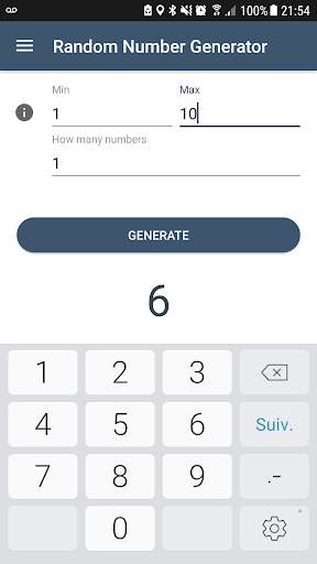 Random Number Generator screenshot 2