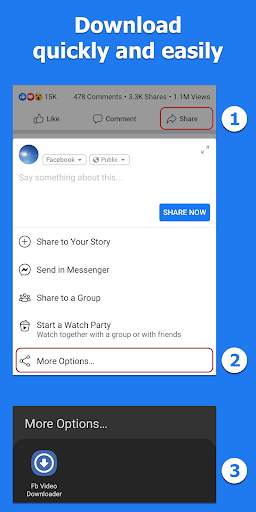 Video Downloader for Facebook screenshot 1