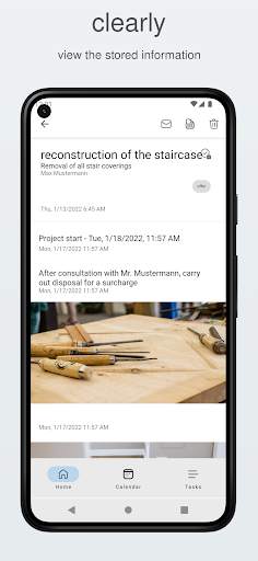 Contractor notes app screenshot 2