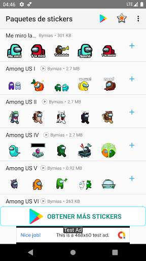 Sticker de AmongUs con movimiento para WhatsApp screenshot 1