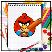 How to Draw Angry Birds icon