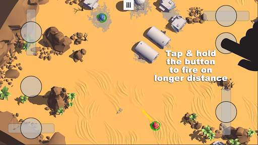 Tanks 3D for 2 players on 1 device - split screen screenshot 3
