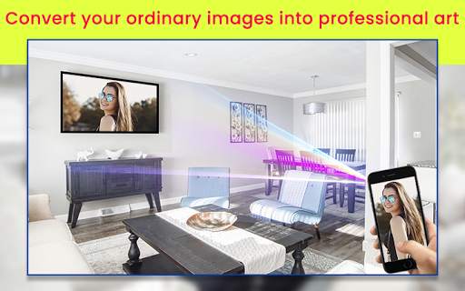Mobile Phone Face Projector Photo Frame 5 تصوير الشاشة