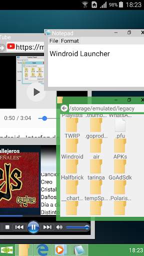 Windroid Launcher (antiguo) screenshot 1