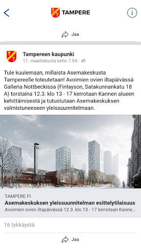 Tampereen kaupunki screenshot 4