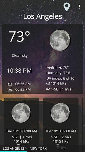 Weather forecast clock widget screenshot 1