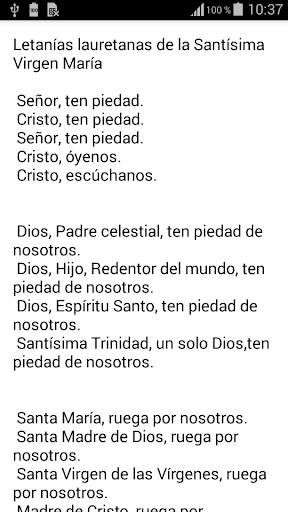 Litany of Loreto (audio   text) offline screenshot 4
