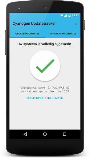 Cyanogen updatetracker screenshot 2