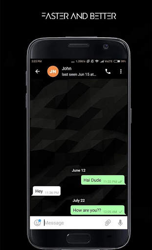 Black Messenger - A Dark Mode Messenger screenshot 3