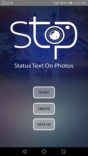 Status Text On Photos (stop) screenshot 1