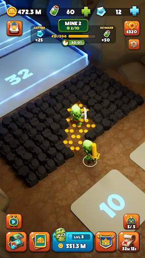 Idle Zombie Miner: Gold Tycoon screenshot 2