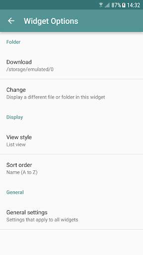 File Widget - home screen file browser and viewer screenshot 6