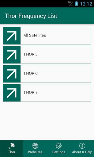 Thor Frequency List स्क्रीनशॉट 1