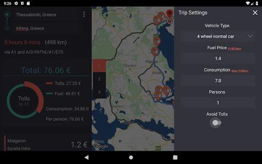 Travel Cost (Greece) screenshot 10