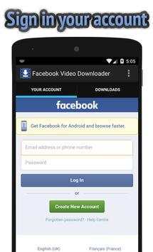 Downloader Video for Facebook screenshot 1