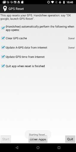 GPS Reset (handsfree) screenshot 2