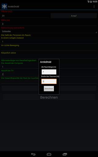 Klimaanlage berechnen BTU screenshot 16