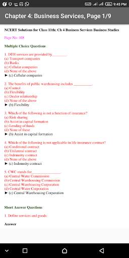 Class 11th-12th Business Studies NCERT Solutions screenshot 6