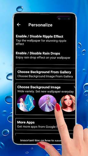 Elsa Frozen Princess Queen Live Wallpaper screenshot 2