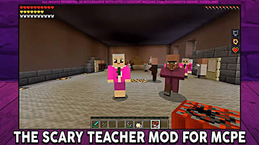Scary Teacher in Mcpe | Horror Mod screenshot 1