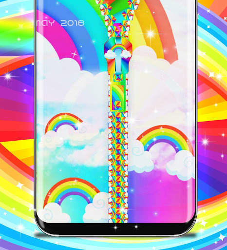 Rainbow lock screen screenshot 3