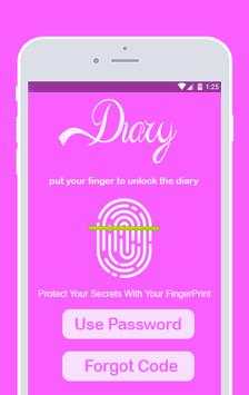Diary With a Fingerprint Lock & passcode 3 تصوير الشاشة