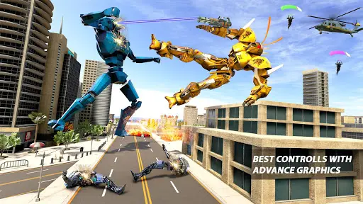 Mosquito Robot Transforming Games: Robot Car Game screenshot 4