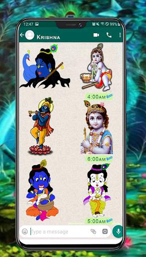 Lord Krishna stickers Laddu gopal stickers screenshot 8