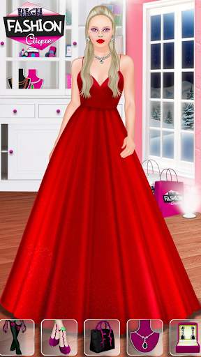 High Fashion Clique - Dress up & Makeup Game screenshot 2